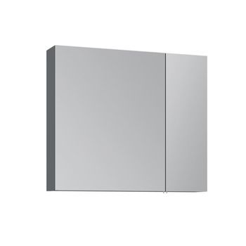 Mueble De Baño Con Espejo  - 75 X 16 X 66 Cm - Antracita