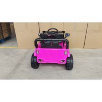 aiyaplay coche electrico infantil 12v buggy electrico para ninos 2-4 kmh 2 motores mando a distancia bateria de litio rosa