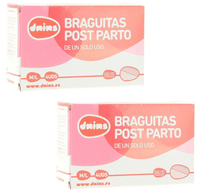 dnins braguitas malla desechables post-parto talla ml 2x4 uds