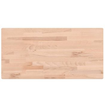 Encimera De Baño | Mueble De Baño Madera Maciza De Haya 100x50x1,5 Cm