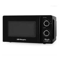 horno microondas sin grill orbegozo mi 2117 20 litros negro