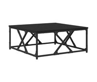 mesa de cafe - mesa de centro - mesa baja roble negro 70 x 70 x 30 cm madera de ingenieria