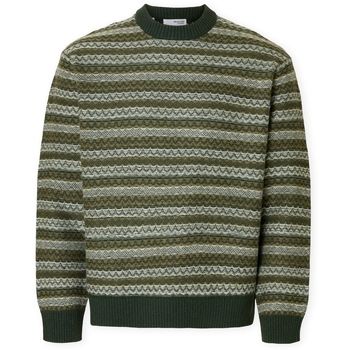 Selected Jersey Revy Knit - Deep Forest/Dried Herb para hombre