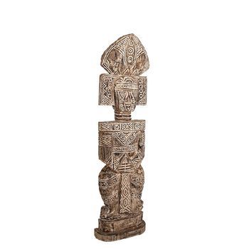 Escultural Tribal Madera Natural