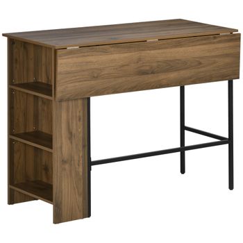 Mesa de bar 120x76x91.4 cm marrón