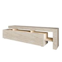 soporte de tv de madera beliz - 192 x 37 x 53 cm - travertino