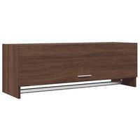 armario madera contrachapada roble marron 100x325x35 cm vidaxl