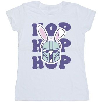 Disney Camiseta manga larga The Mandalorian Hop Into Easter para mujer
