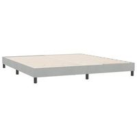 estructura de cama sin colchon terciopelo gris claro 180x220 cm vidaxl