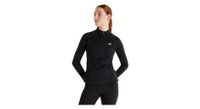 camiseta termica new balance athletics heat grid negra 1 2 cremallera mujer