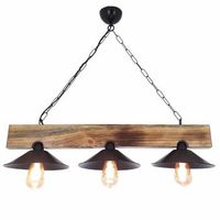 lampara de techo hepsi uc apka yakma avize nogal negro abeto 80x22x65 cm