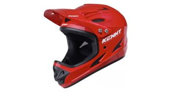 Casco integral kenny down hill solid rojo