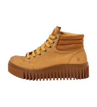Art para mujer. 1153212ZM003_024 Zapatillas de Piel 1532 Brighton marrón (42), 3 a 5cm, Cordones, Casual