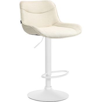 Taburete De Bar Vonore En Tela Crema 51x49x85 Cm Clp