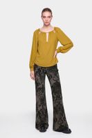 jeans denim palazzo estampado damasco black damask 26
