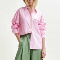 essentiel antwerp hawaii cotton-poplin shirt - xs