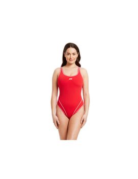 Bañador de Natación Zoggs Wire Masterback Mujer Rojo