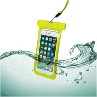 celly funda sumergible para smartphone hasta 62 amarillo