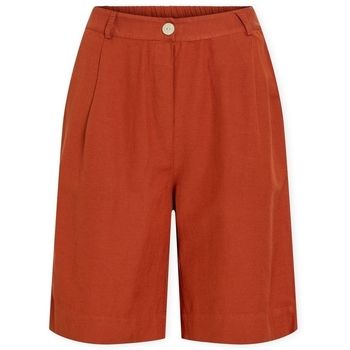 Vila Short Noos Prisilla Trousers - Burnt Brick para mujer