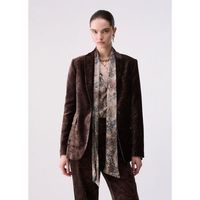 liu jo chaqueta blazer en terciopelo para mujer