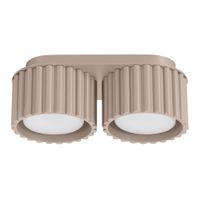 lampara de techo gris pardo aluminio alt 12 cm