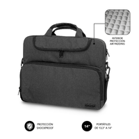 maletin portatil 133 14 subblim gris