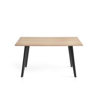 mesa comedor fija de melamina y metal para 6 personas l140