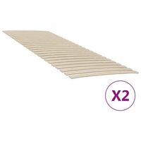 recambios de laminas de cama con 48 laminas 2 unidades 80 x 200 cm vidaxl