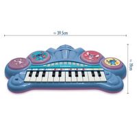 disney stitch teclado con asiento y micro  24 teclas luminosas
