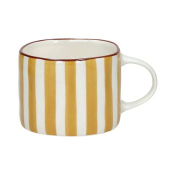 Taza de porcelana amarilla h6.80