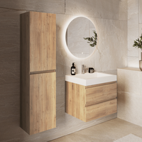 mueble de bano azuro 60 cm - roble claro lomazoo