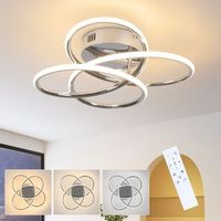lampara de techo led nettlife para pasillo regulable con mando a distancia diseno moderno en forma de mariposa 36 cm 44 w