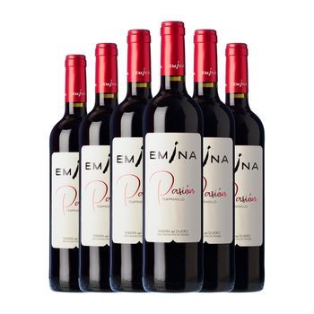 Emina Vino Tinto Pasión Ribera Roble 75 Cl 14% Vol. (pack De 6 Unidades)