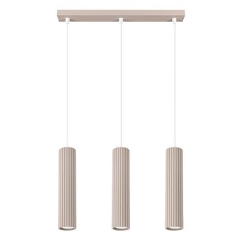 Lámpara de techo gris pardo aluminio alt. 98 cm
