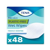 tena plastic-free wet wipes