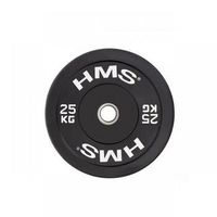 parachoques olimpico 25 kg negro hms bbr25