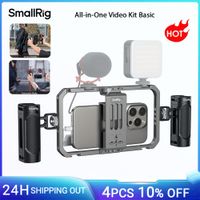 smallrig-kit de plataforma de video para telefono inteligente jaula universal para telefono con asas estabilizador de funda para vlogging de cine portatil para iphone-4121