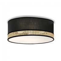 plafon de techo falenea negro 45 3 luces