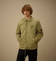 cp company para hombre 20cmos007a005904d camisa chrome verde s casual poliamida manga larga