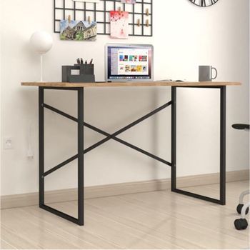 Escritorio Orce Diseño Fijo Natural/negro 75x120x60 Cm