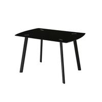 mesa cocina vidrio modelo karla 120 x 80 x 755 - negro