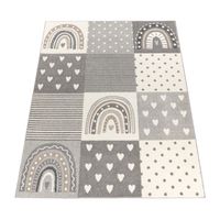 alfombra infantil ninique gris  133 cm cuadrado