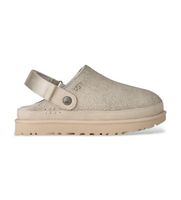 ugg para mujer 1177853 zuecos de piel goldenstar crackle clog blanco craquelado 36 plano hebilla casual
