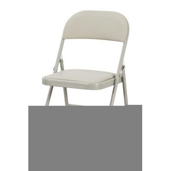 Pack 6 Sillas Plegables Para Eventos Pad De Acero Reforzado 98*40*40 Cm - Gris Claro