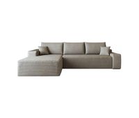 sofa modular esquinero 270 cm - diseno moderno con chaise longue en l asiento profundo comprimido - camel