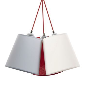 Exo Lighting - L·mpara De Techo A Tu Estilo Ip20 3xe27 Gris+rojo