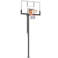 sportnow canasta de baloncesto exterior altura ajustable de 230-305 cm con soporte tablero irrompible 120 cm aro o48 cm negro