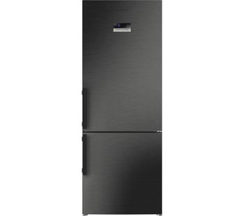 GRUNDIG GKN17920Z 60/40 Fridge Freezer - Dark Steel, Cream