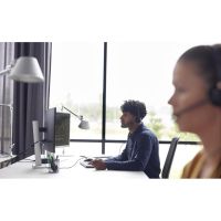 auriculares poly encorepro 310 con cable usb-c para llamadas con cancelacion de ruido negros