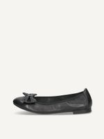 caprice ballerina black made of leather with block heel size 37